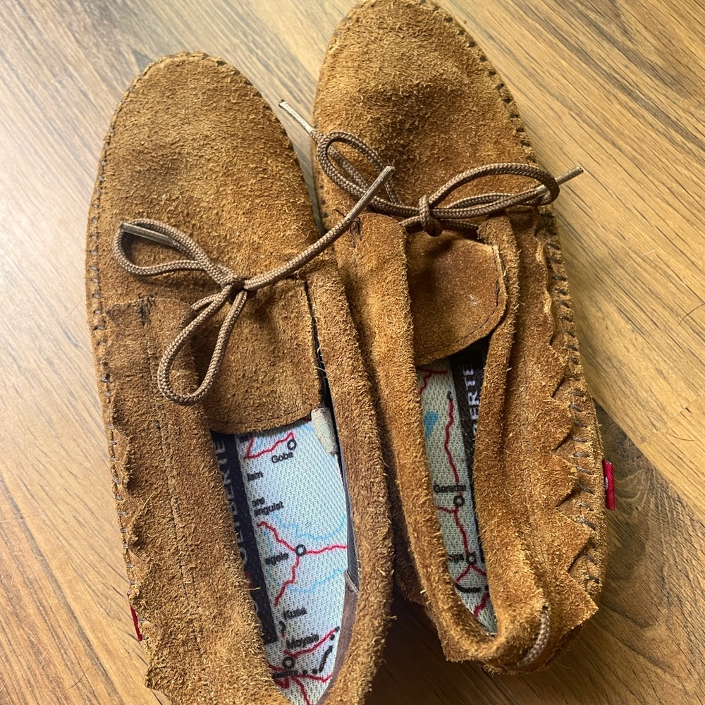 Oliberte Aduni Slip-Ons Women’s size 8 US/38 EU. Mocha Suede Leather Moccasins
